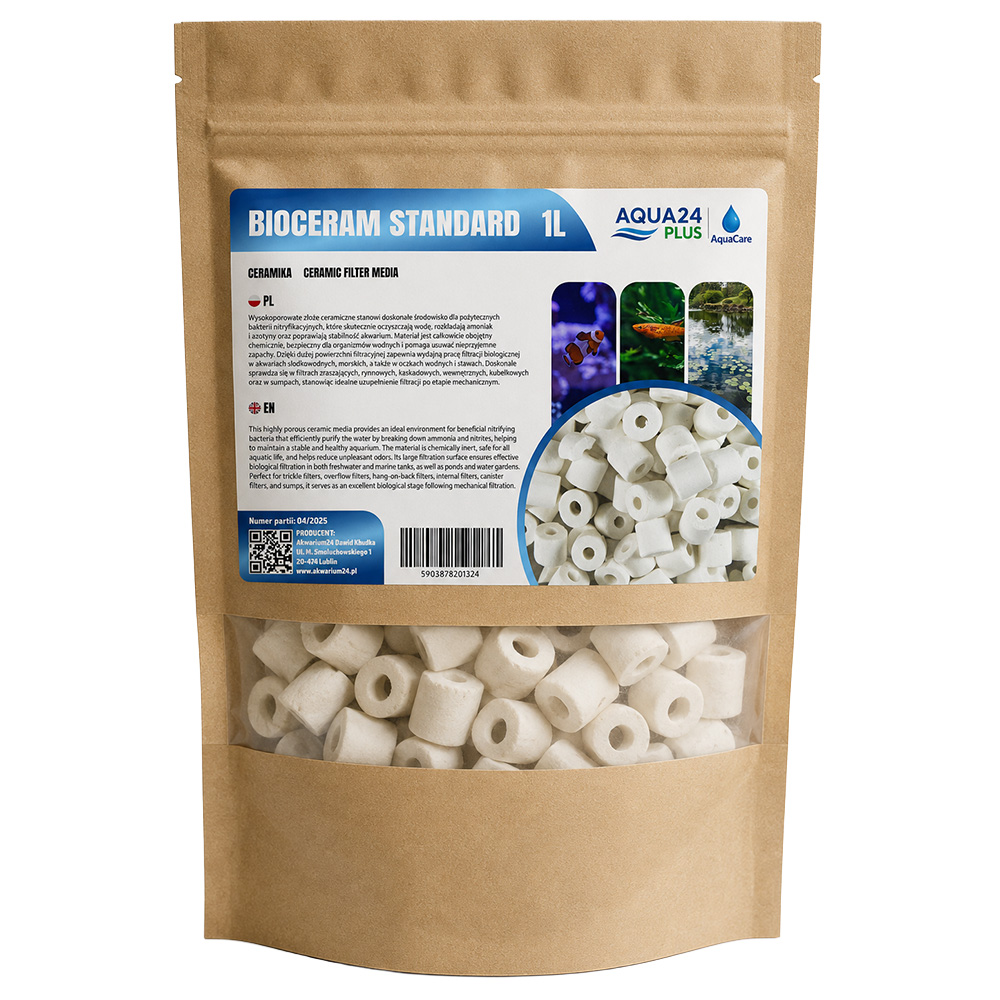 BioCeram Standard Ceramika 1L 1000ml AQUA24 PLUS | AquaCare podstawowy wkład biologiczny